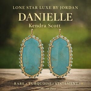 ✨ Kendra Scott Danielle Statement Earrings Turquoise/Gold|Collector Favorite